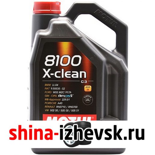 Моторное масло для автомобиля Motul 8100 X-clean 5W40 5л в Ижевске